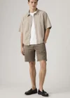 Marron / Brown Cotton Linen